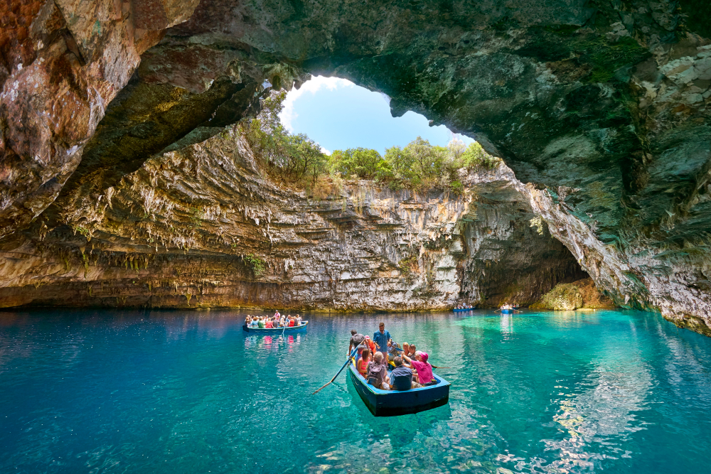 Lago Melissani en Grecia