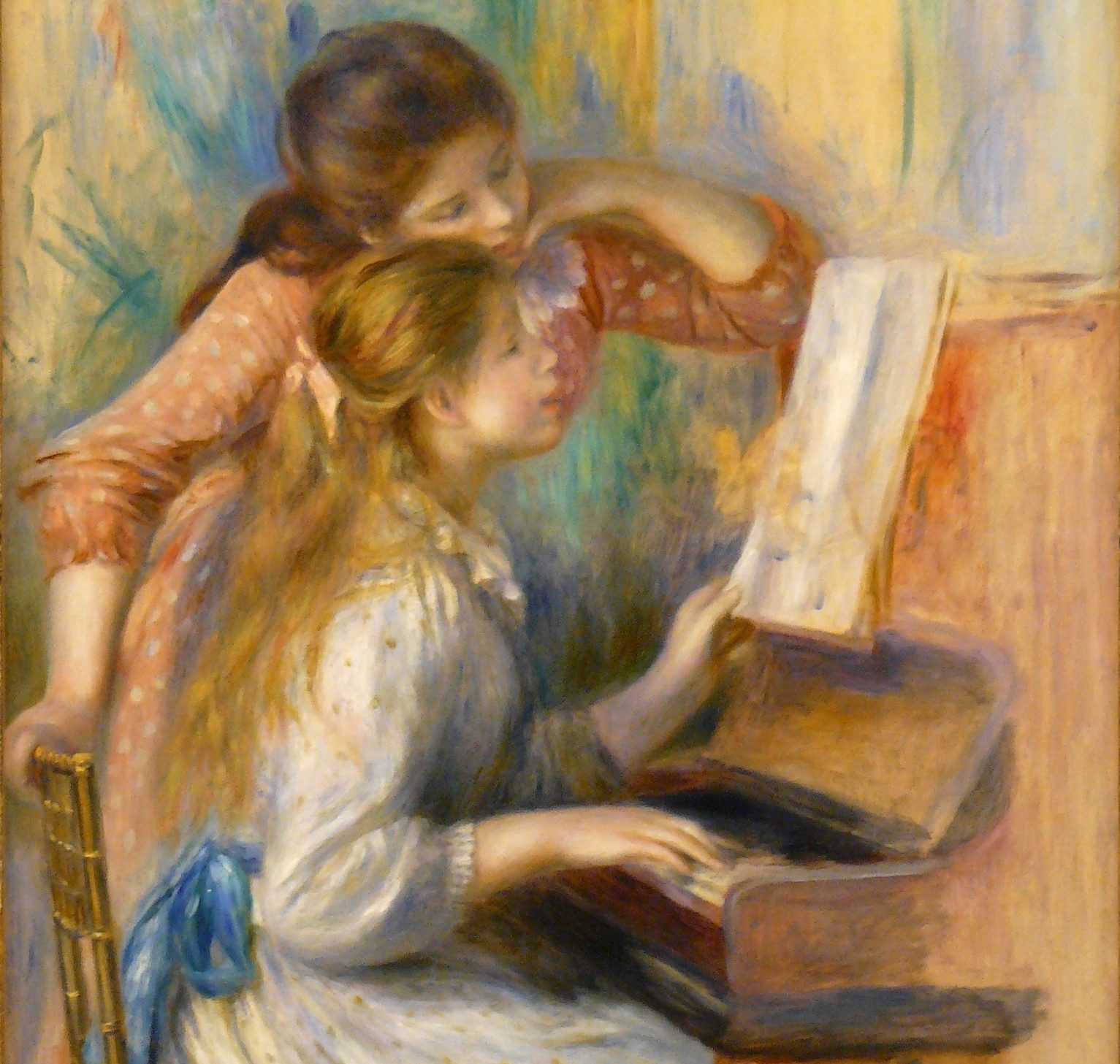 Muchachas al piano de Renoir