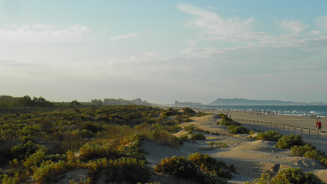 Playa de L'ahuir en Valencia