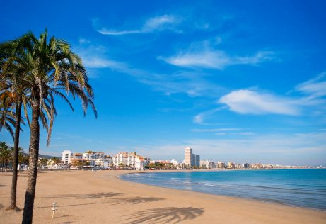 Playa Norte de Peñíscola en la provincia de Castellón