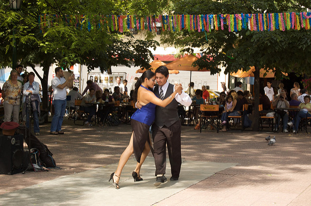 Plaza Dorrego en Buenos Aires