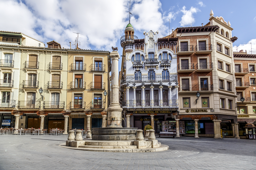 Plaza del Torico en la ciudad de Teruel