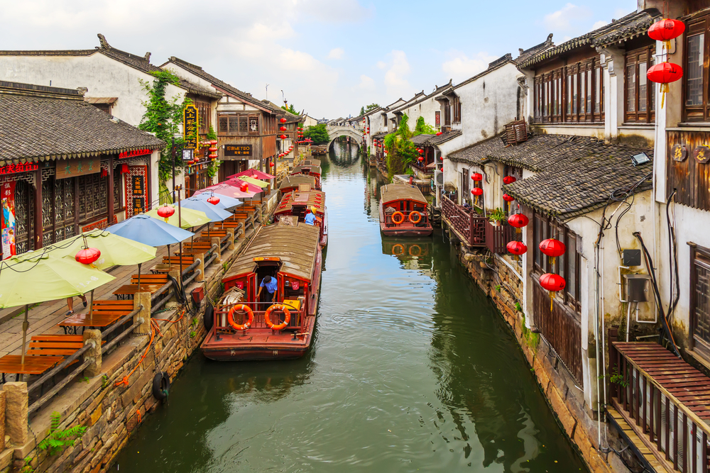 Canales de Suzhou en China