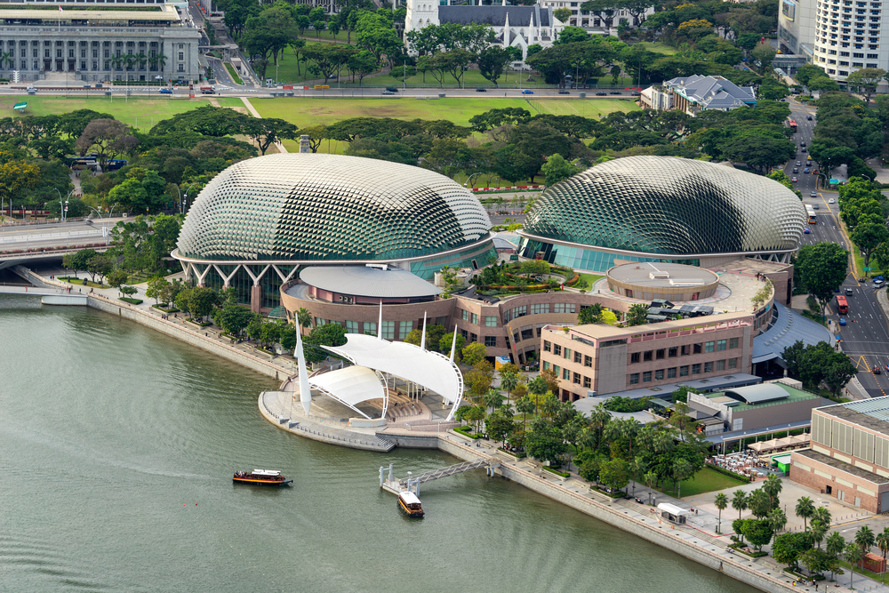 Vista aérea del Teatro Ópera Esplanade