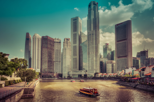 Boat Quay en Singapur