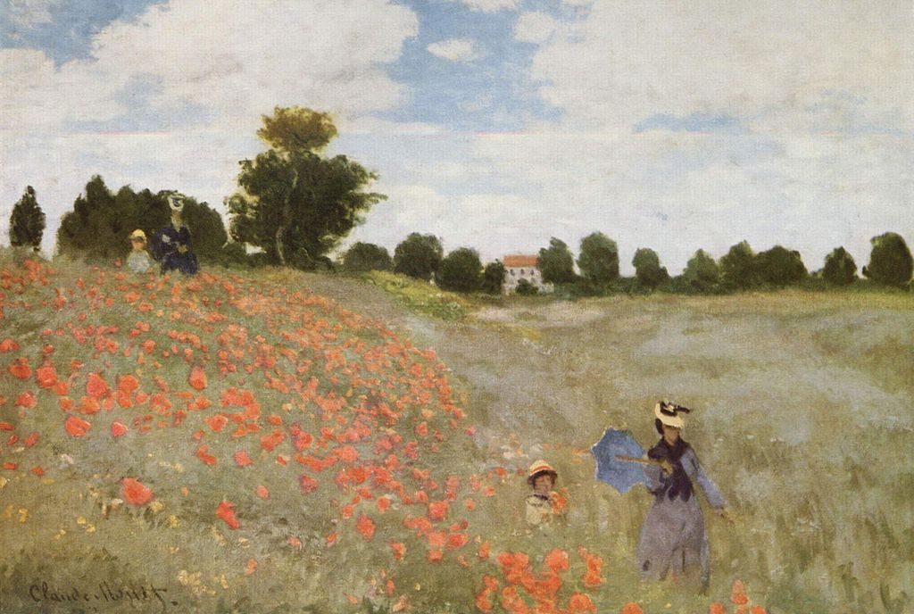 Campo de amapolas de Monet