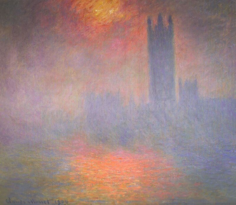 "Parlamento de Londres" de Monet