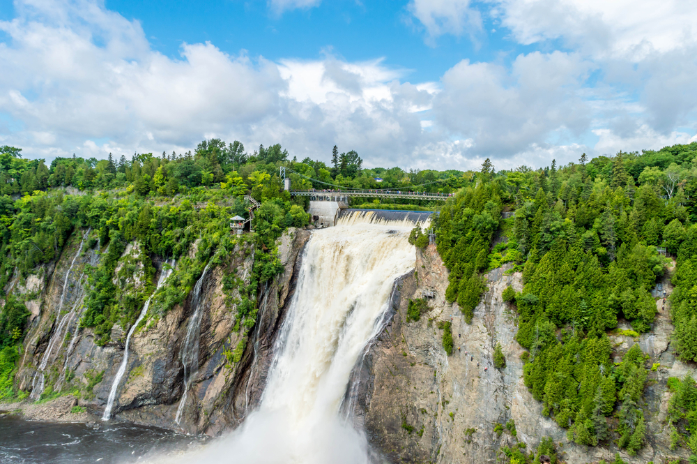 Cataratas Montmorency en Canadá