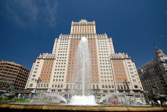 Edificio España en la Plaza de España de Madrid