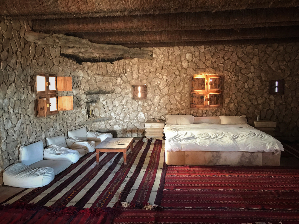 Habitación de hotel ecológico