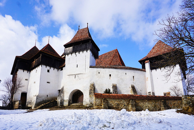 Iglesia de Viscri en Transilvania