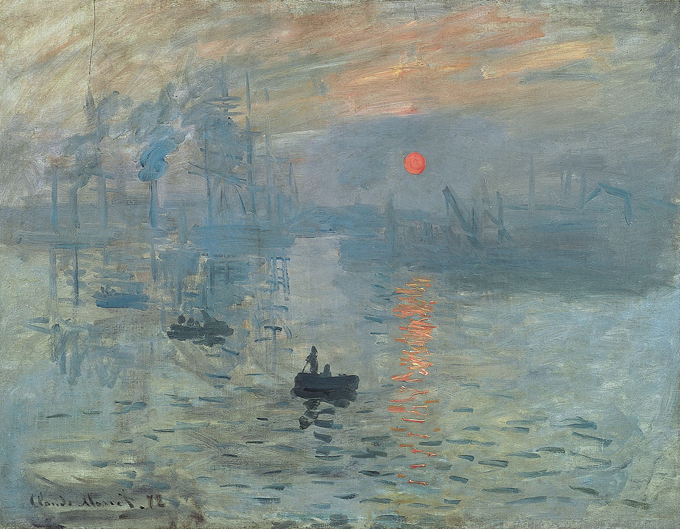 Impresión, sol naciente de Monet
