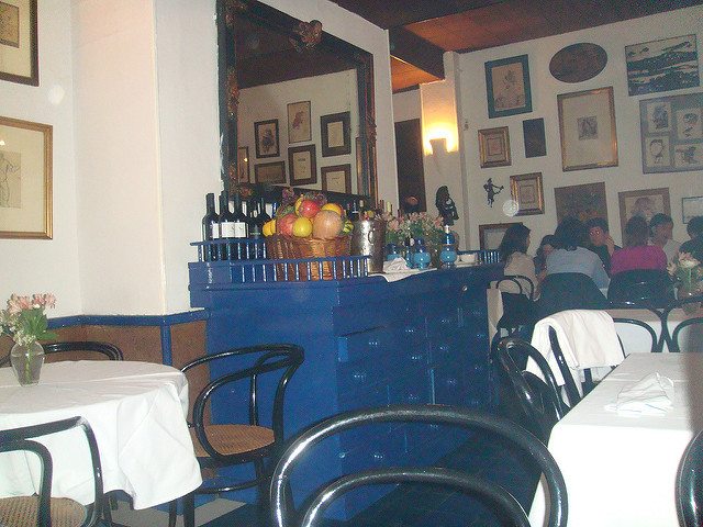 Interior del restaurante Sacha