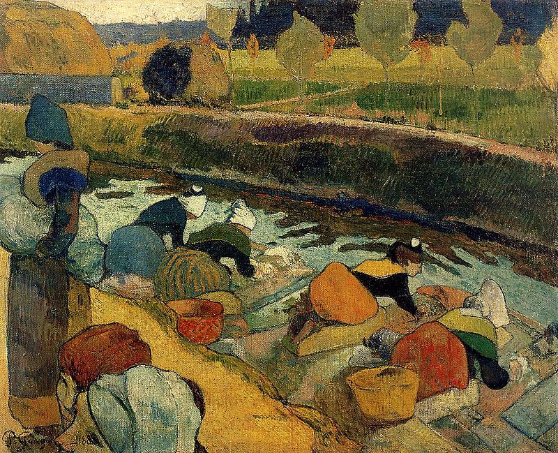 Las lavanderas de Arlés de Paul Gauguin