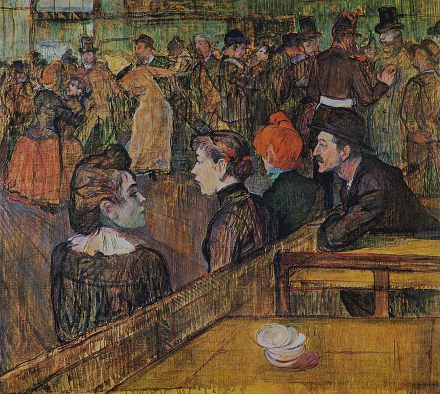 "Au Moulin de la Galette" de Toulouse-Lautrec