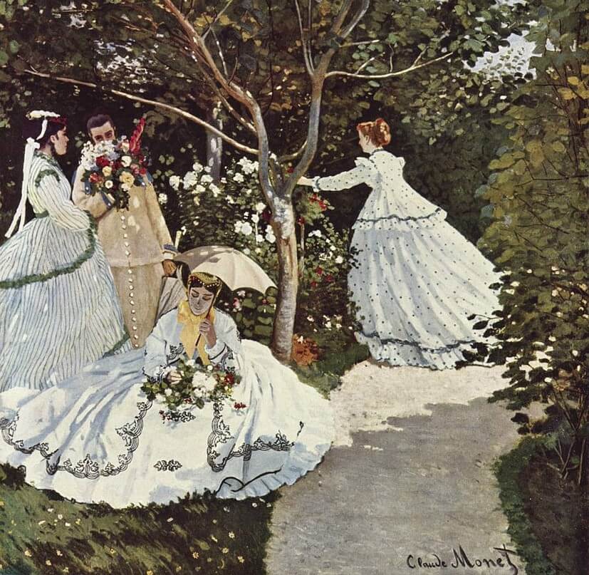 "Mujeres en el jardín" de Monet