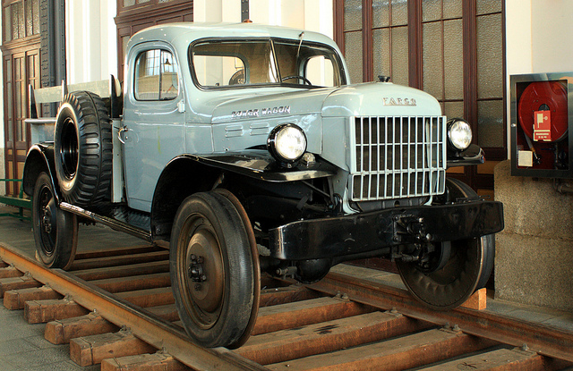 Vehículo diesel en el Museo del Ferrocarril de Madrid