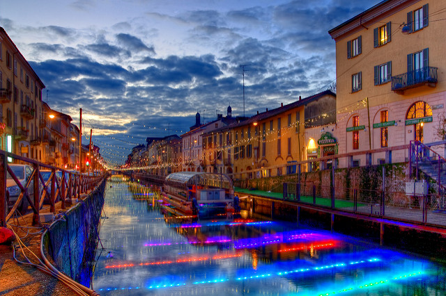 Los Navigli de noche