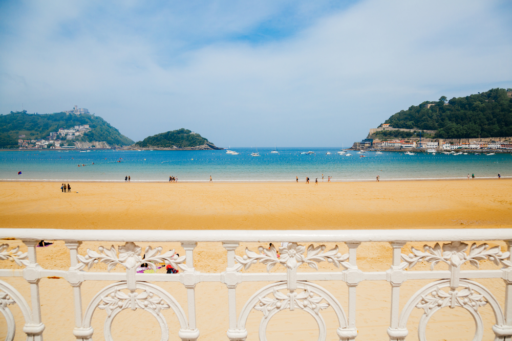 Playa de la Concha en San Sebastián