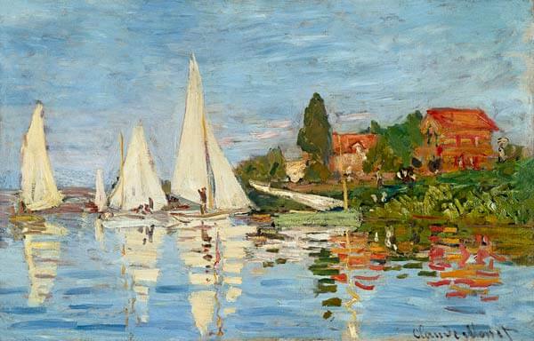 "Regatas en Argentouil" de Monet