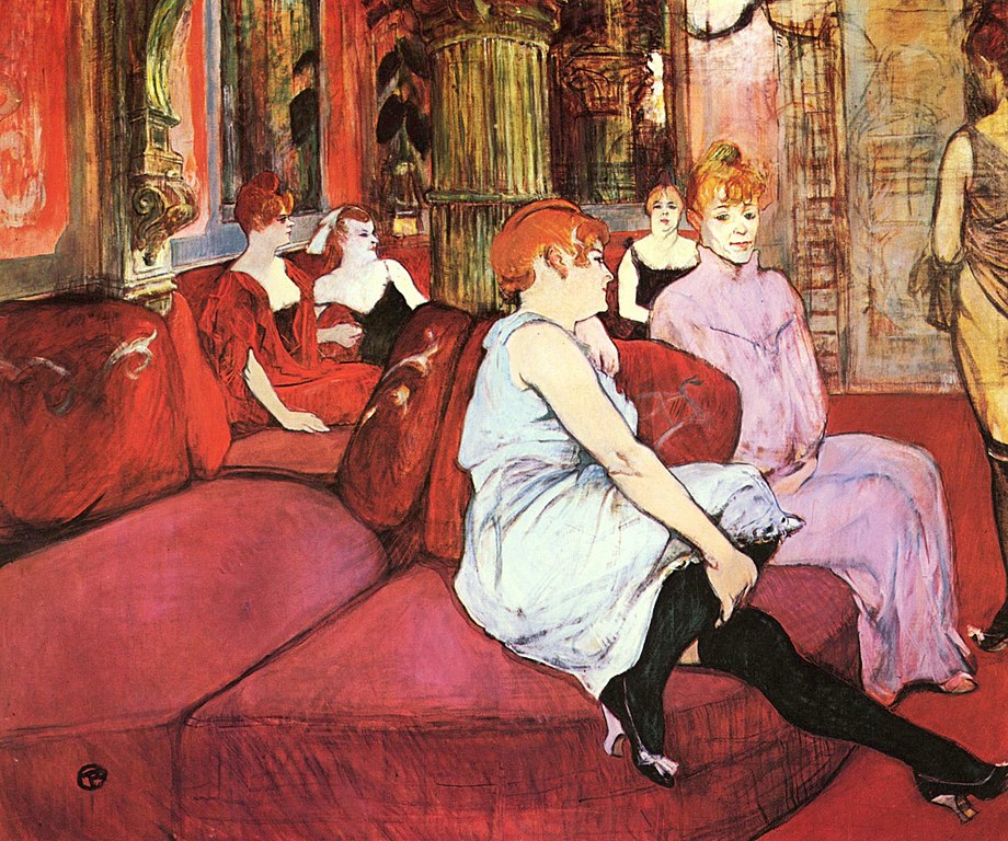 "Au salon de la rue des Molins" deToulouse-Lautrec