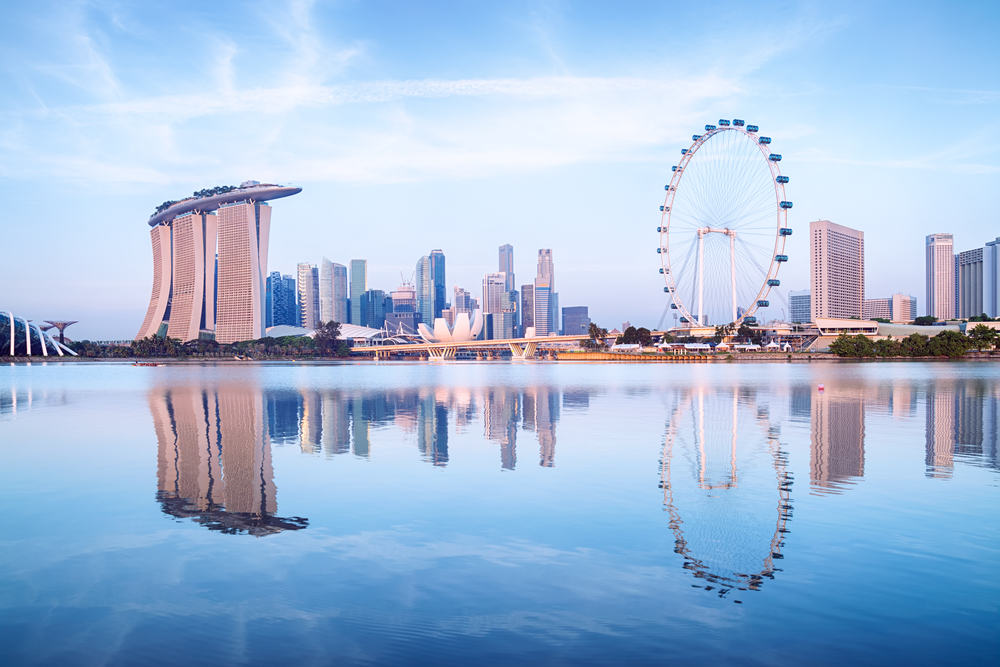 Vista de Singapur, una de las ciudades más seguras 
