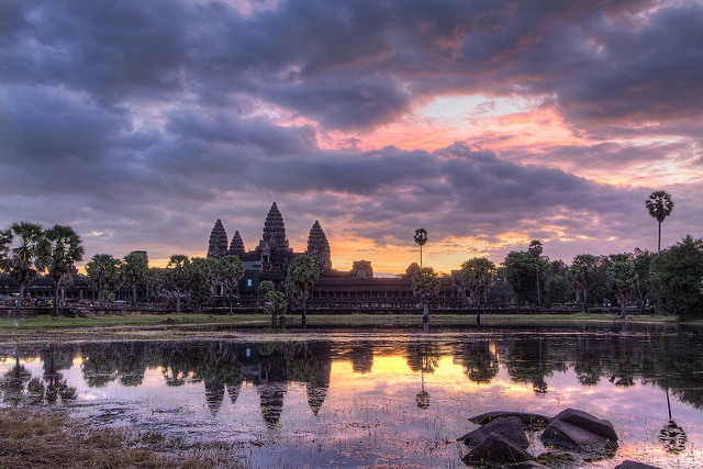 Amanecer en Angkor Wat