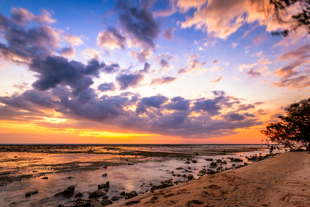 Atardecer en las islas Gili