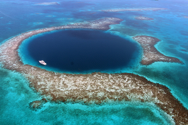 Blue Hole en Belice, uno de los lugares extremos del mundo