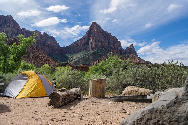 Camping en la montaña