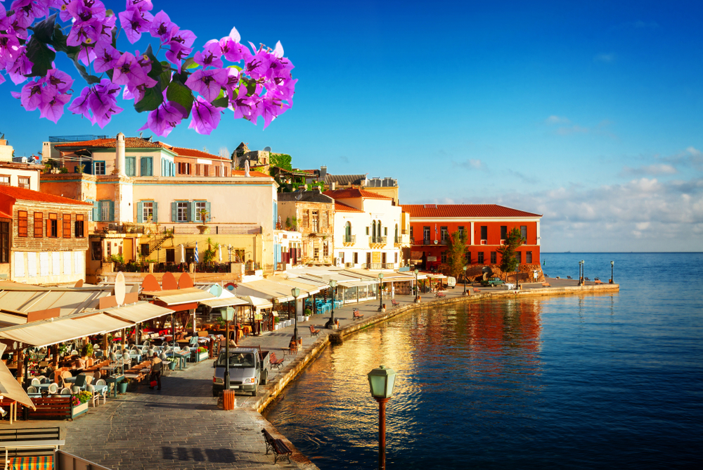 Chania en la isla de Creta