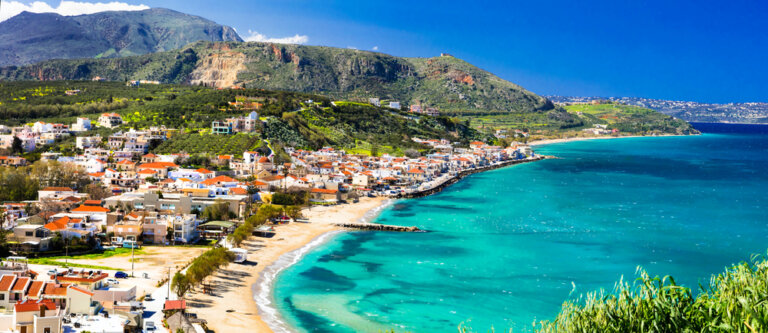 La isla de Creta en Grecia, una de la más grandes del Mediterráneo