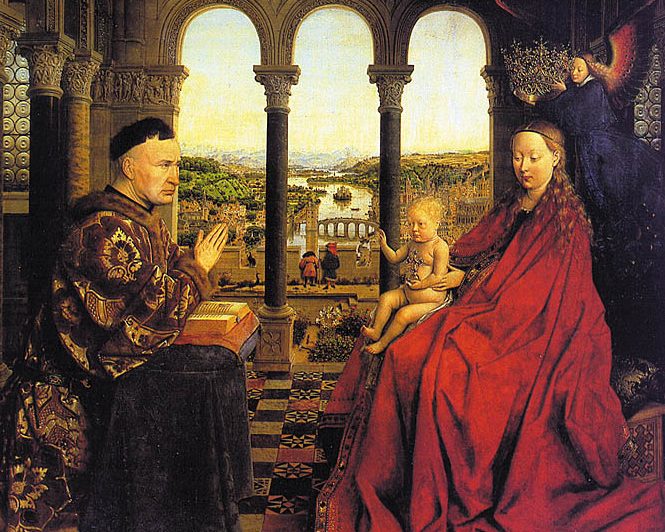Virgen del canciller Rolin de Van Eyck