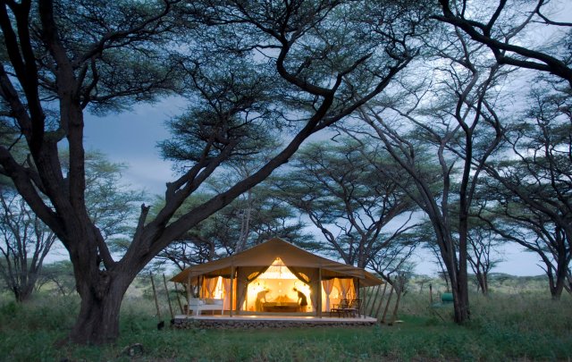 Tienda de glamping en Kenia