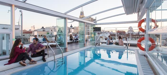 La terraza de arriba
