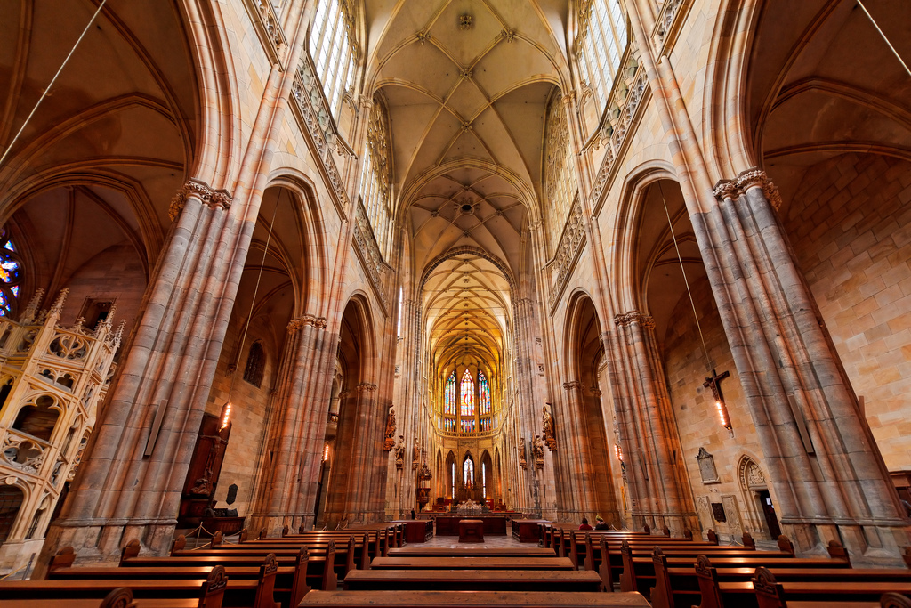 Interior de la catedral de San Vito de Praga