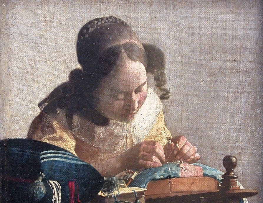 La encajera en el Louvre