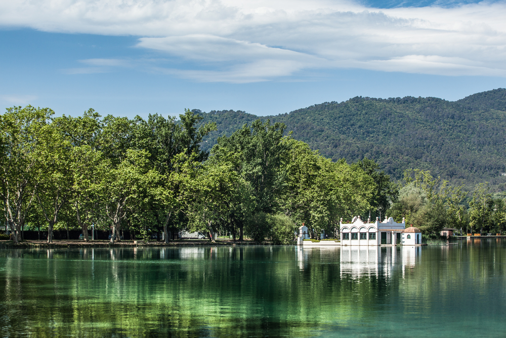 Lago de Banyoles en Cataluña