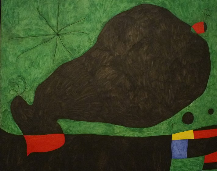 "Mensaje de un amigo" de Joan Miró