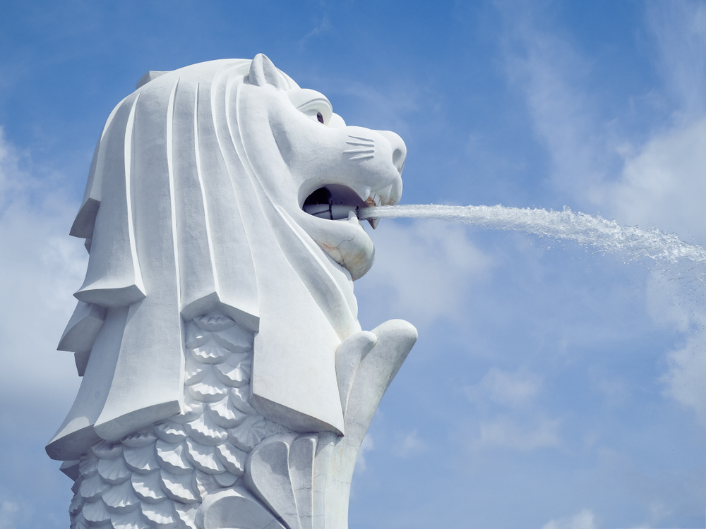 Merlion en Singapur
