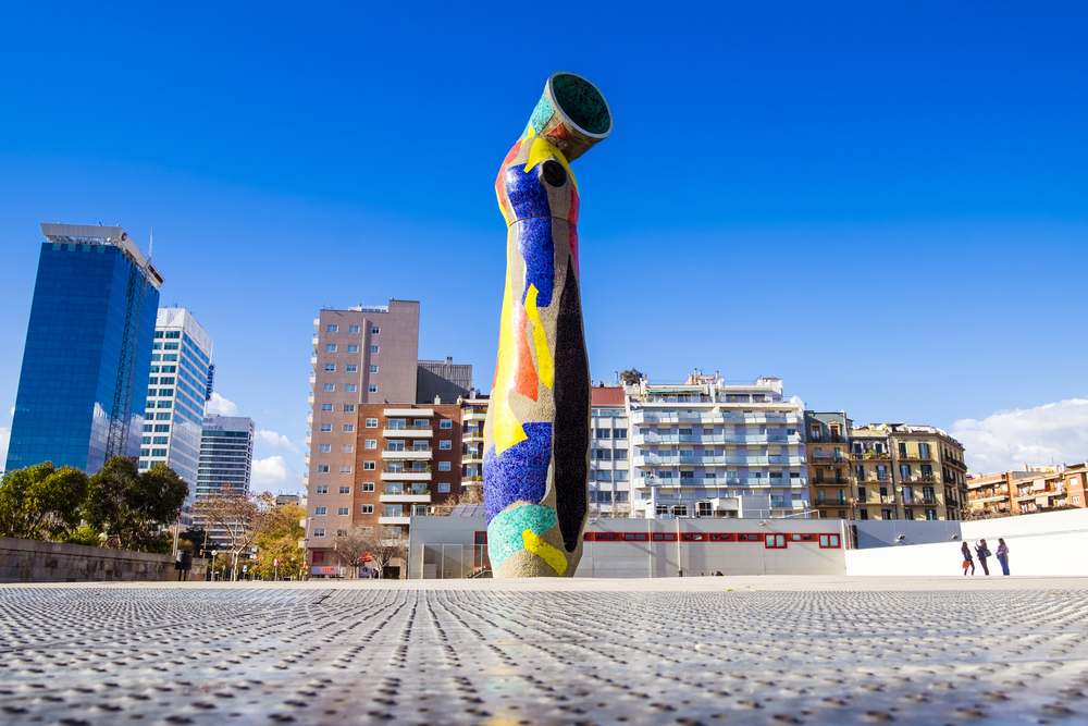 "Mujer y pájaro" de Joan Miró