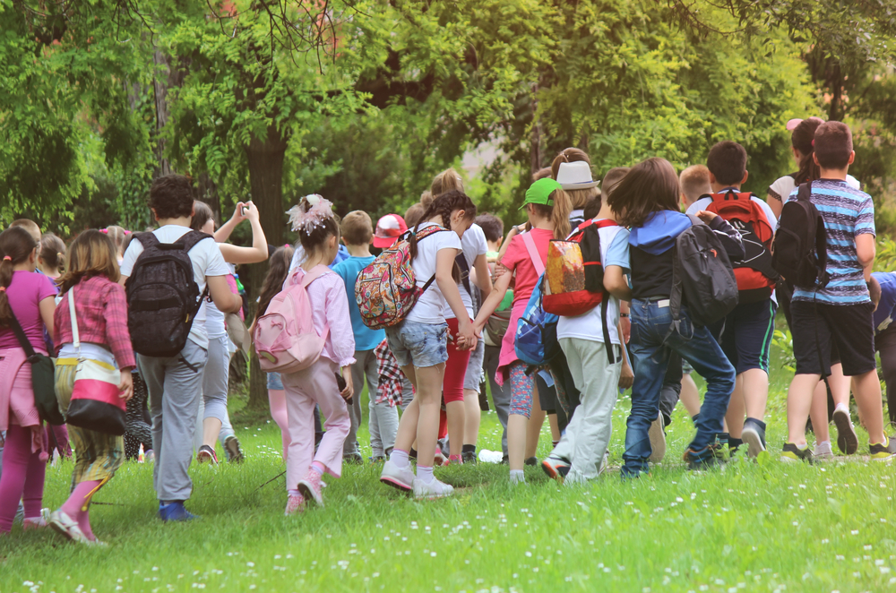 Niños de excursión con el colegio
