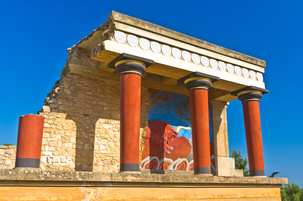 Palacio de Knossos en la isla de Creta