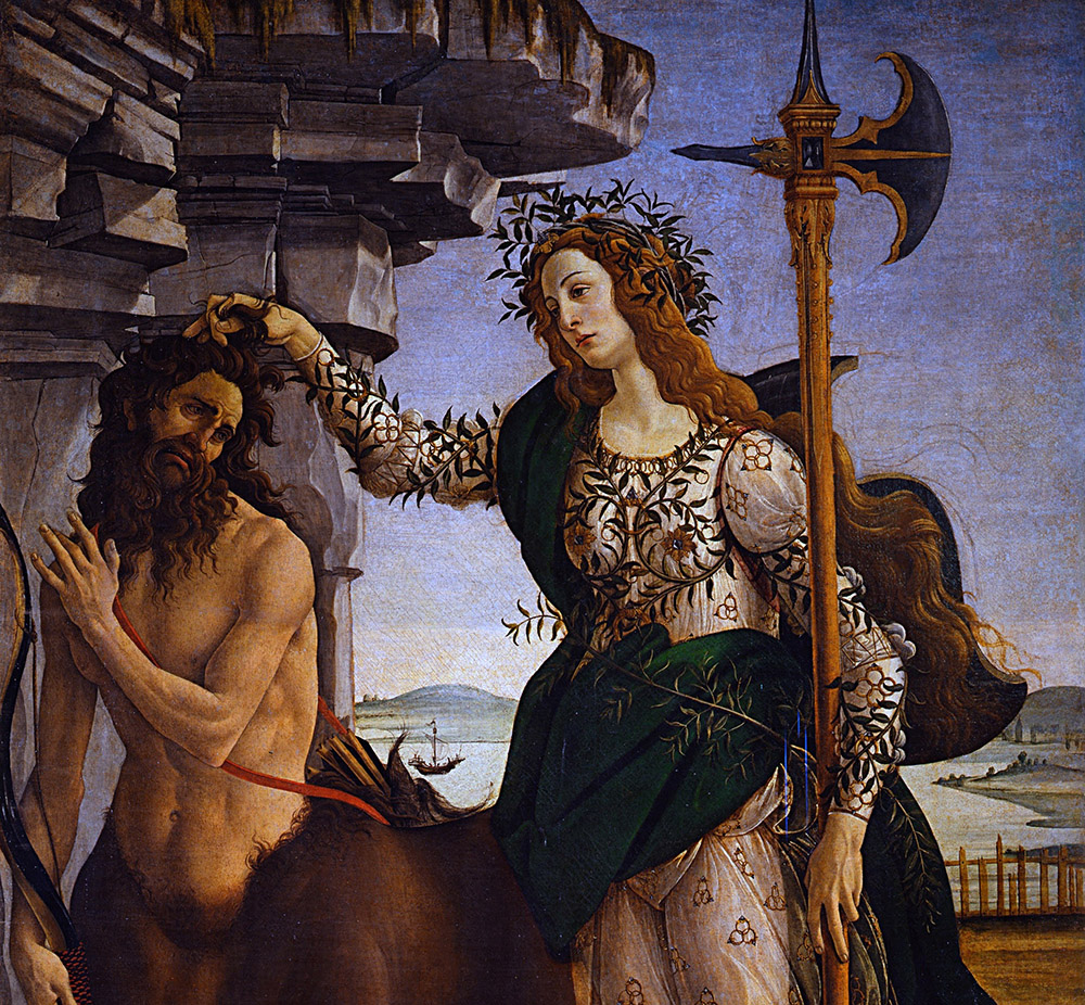 Palas y el Centauro de Botticelli