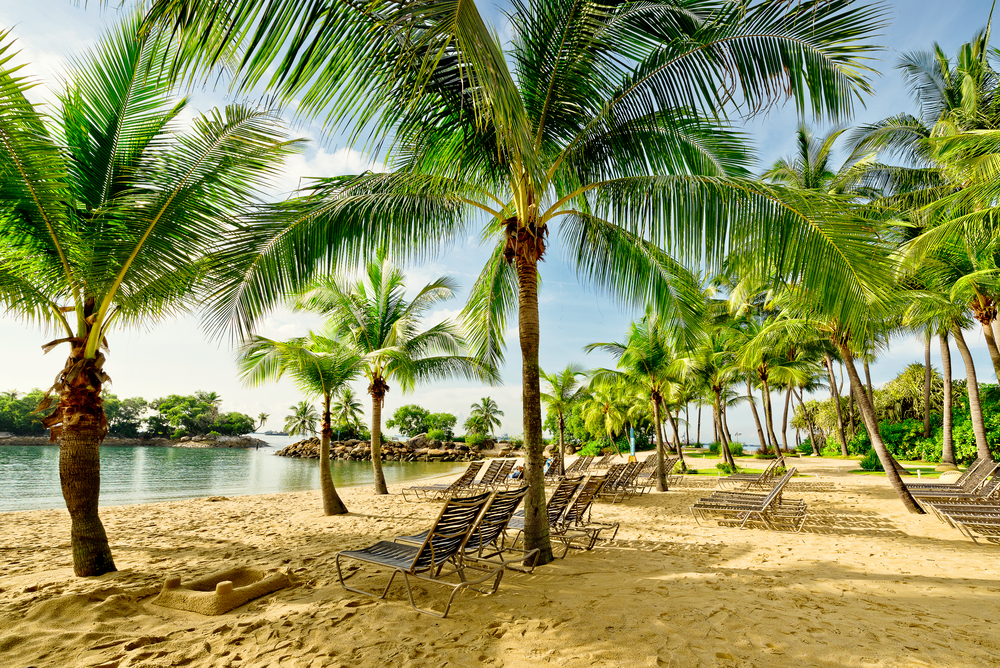Playa en Isla Sentosa
