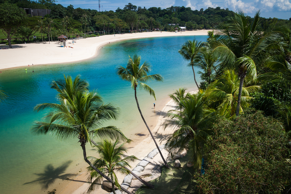 Playa de Palawan en Isla Sentosa