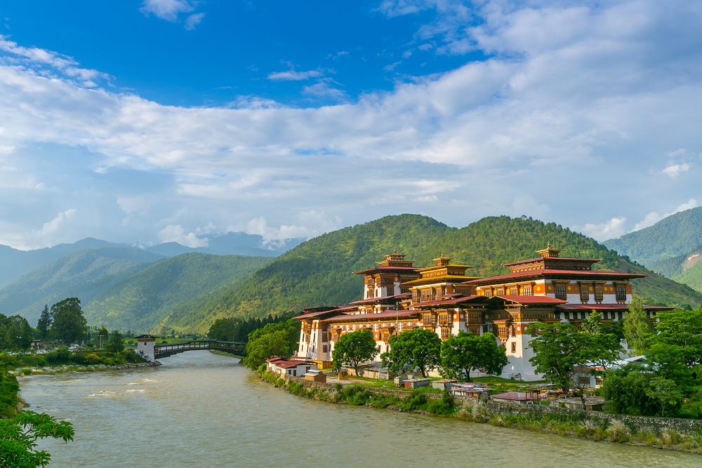 Monasterio Punakha Dzong en Bután