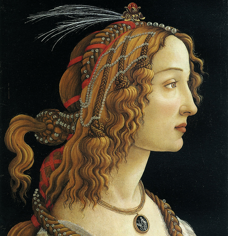Retrato de una joven de Botticelli