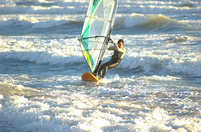 Surfista en Mazarrón