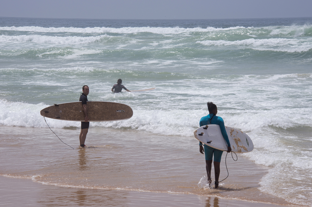 Surfistas en Senegal